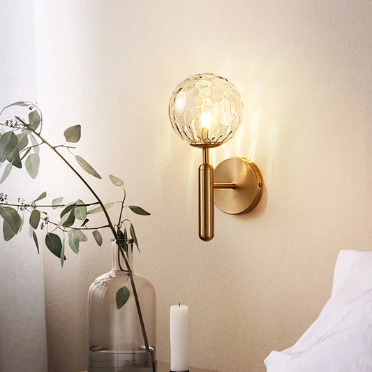 Nordic Modern Wall Glass Ball LED Wall Lights
