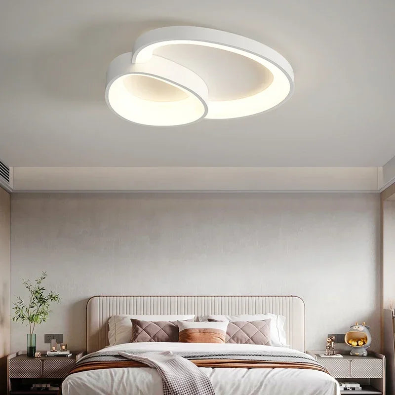 Modern Round LED Ceiling Light With Adjustable Brightness