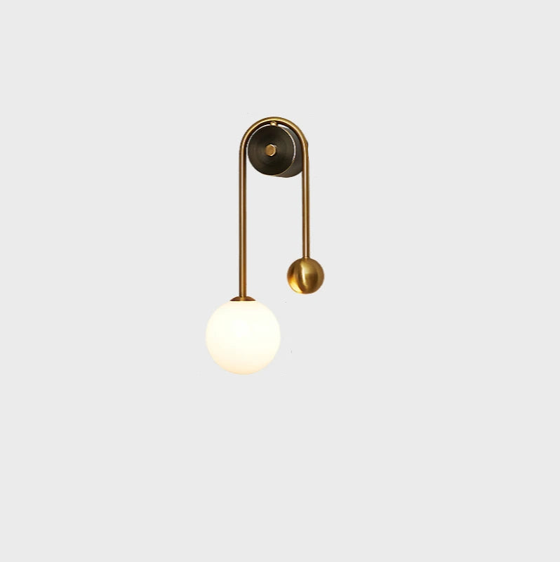 Modern Wall Lamp Glass Ball Lampshade LED