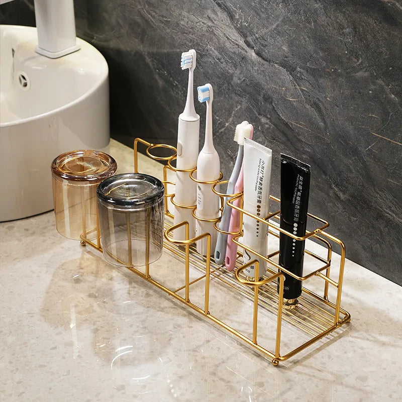 Luxury Gold Bathroom Storage Rack