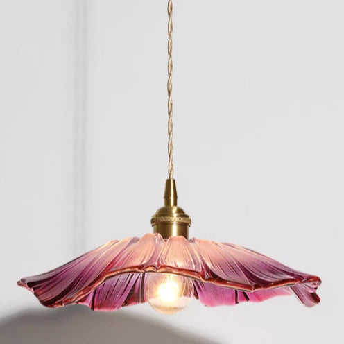 Modern Pendant Lights Flower Glass Hanging Lamps