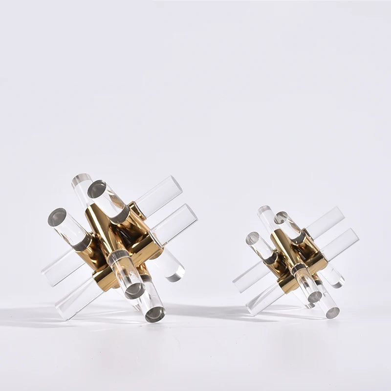 Metal Acrylic Cross Art Aesthetics Decoration Nordic Accessories