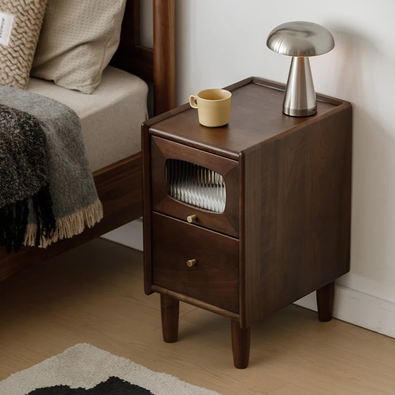 Mid Century Modern Mobile Cabinets Storage Bedside Table