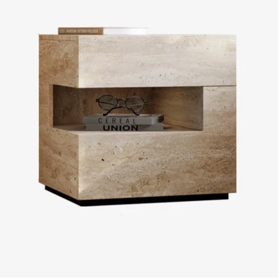 Beige Aesthetic Bed Table