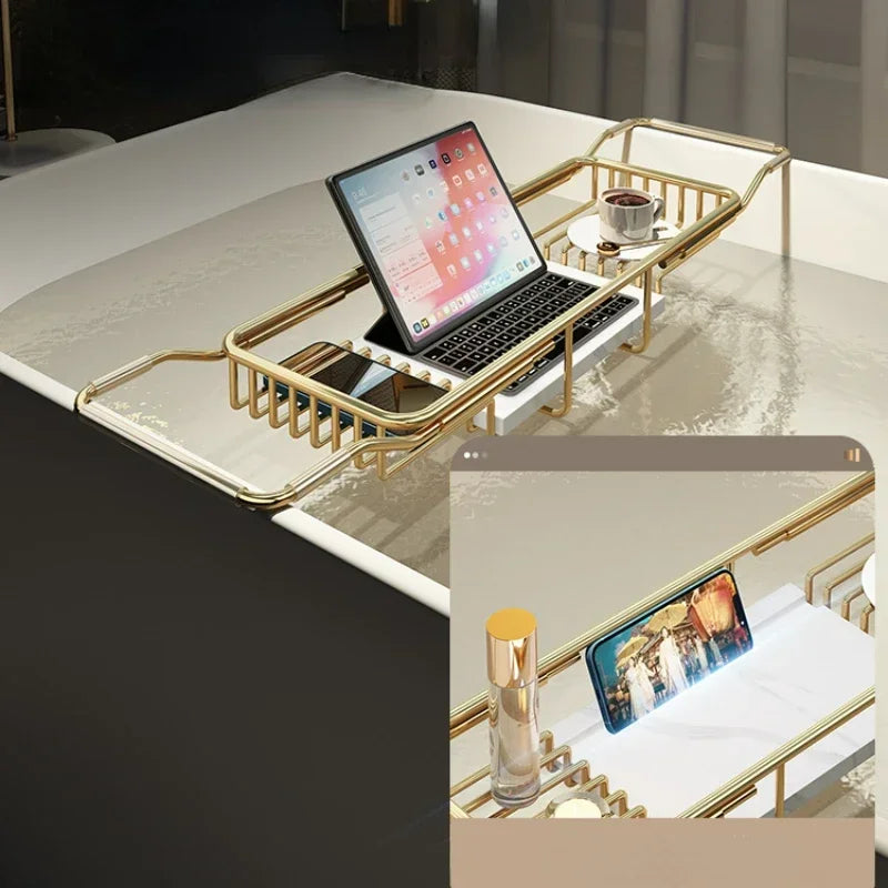 Multi-Functional Bathtub Shelf