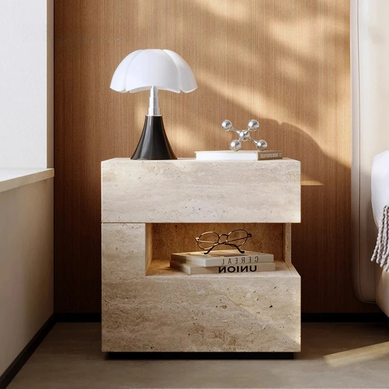 Beige Aesthetic Bed Table