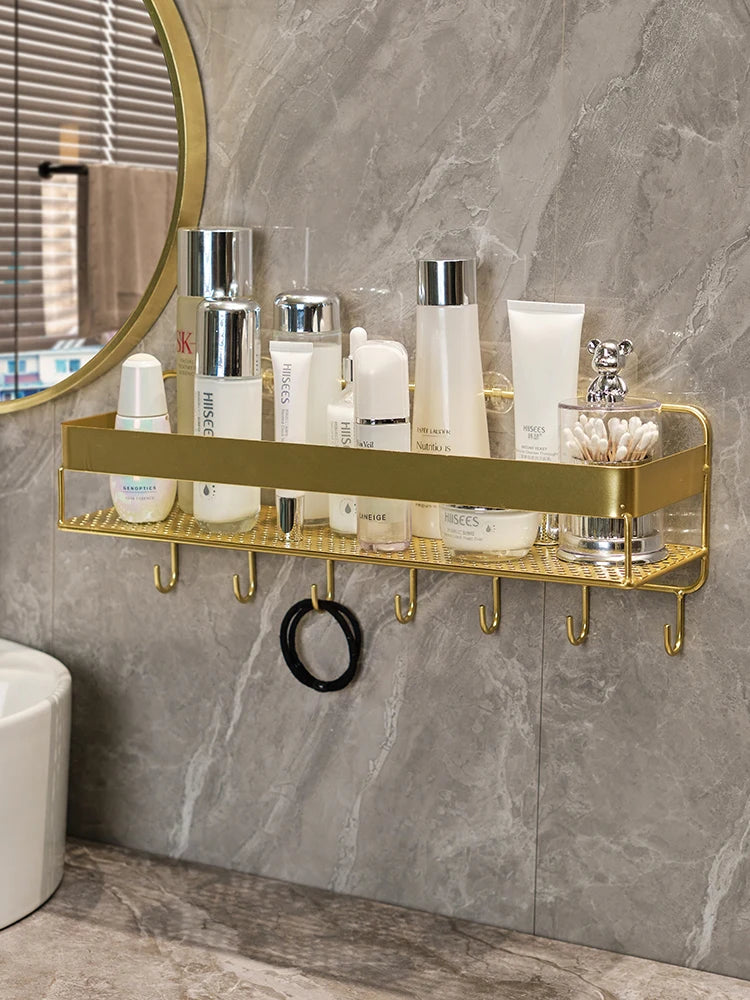Bathroom Gold Storage Rack
