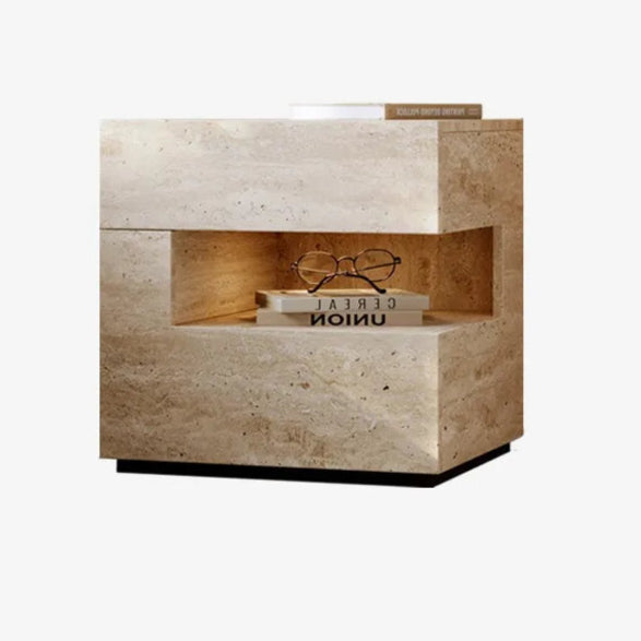 Beige Aesthetic Bed Table