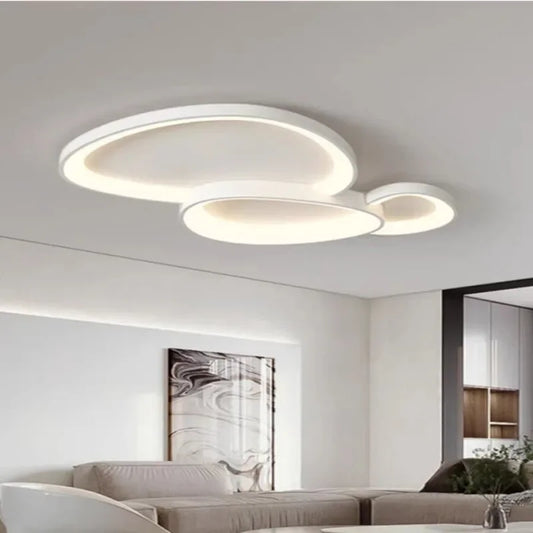 Modern Round LED Ceiling Light With Adjustable Brightness