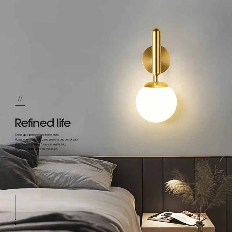 Nordic Luxury Glass Wall Lamp