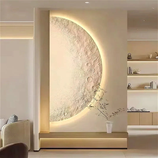 Nordic Wabi Sabi Moon Wall Lamp