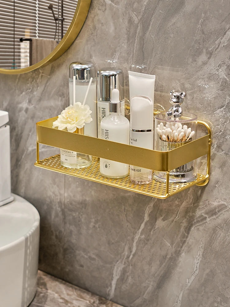 Bathroom Gold Storage Rack