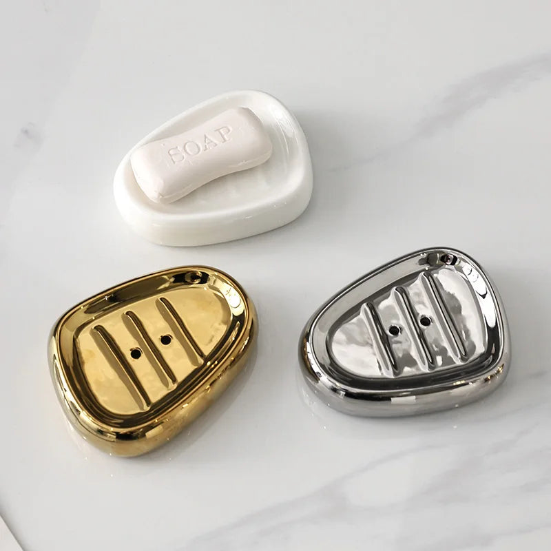 Golden Ceramic Bathroom Accessories