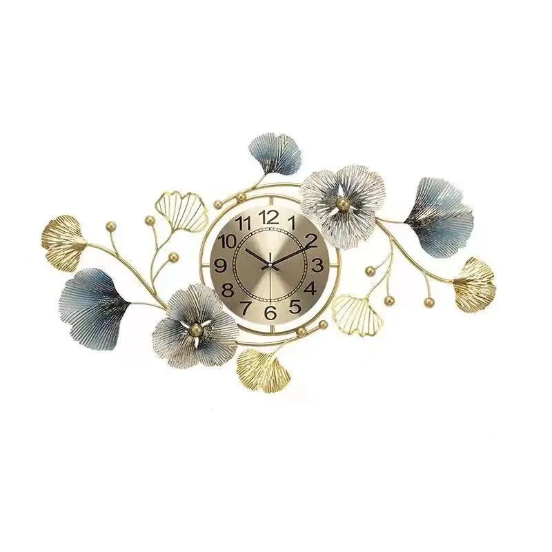 Ginkgo Leaf Art Design Wall Clock