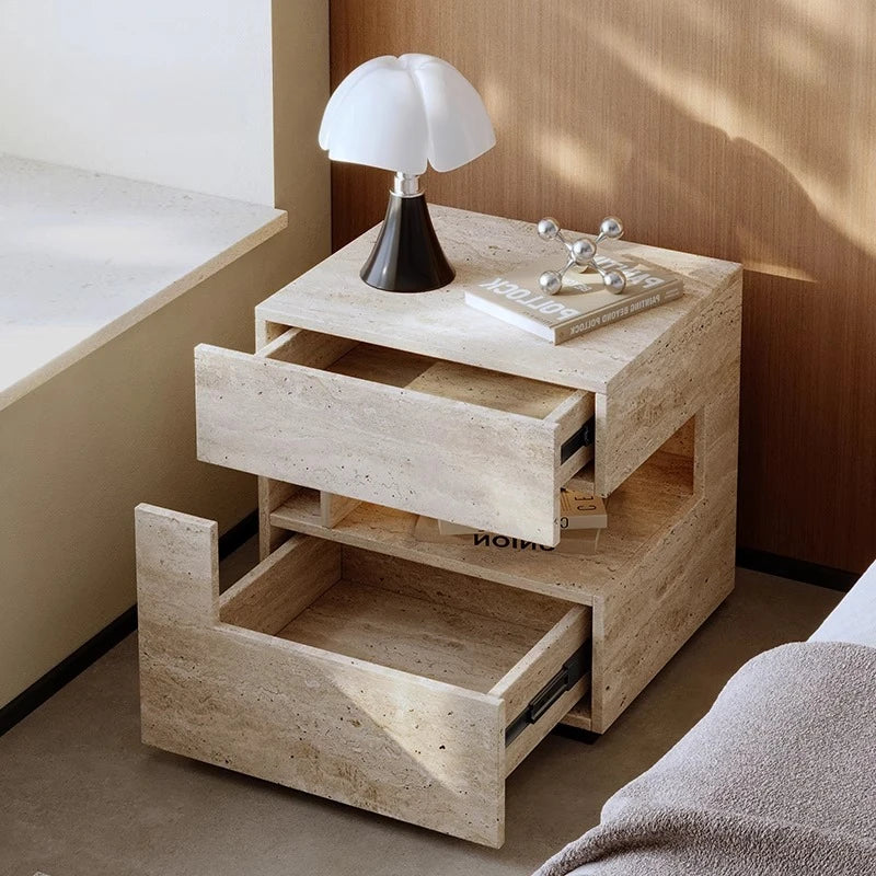 Beige Aesthetic Bed Table