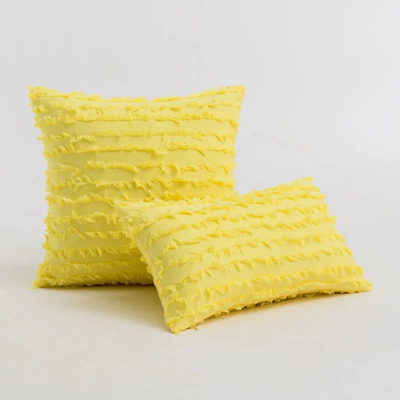 Mustard Yellow Set Of 2 Boho Throw Pillow Cover