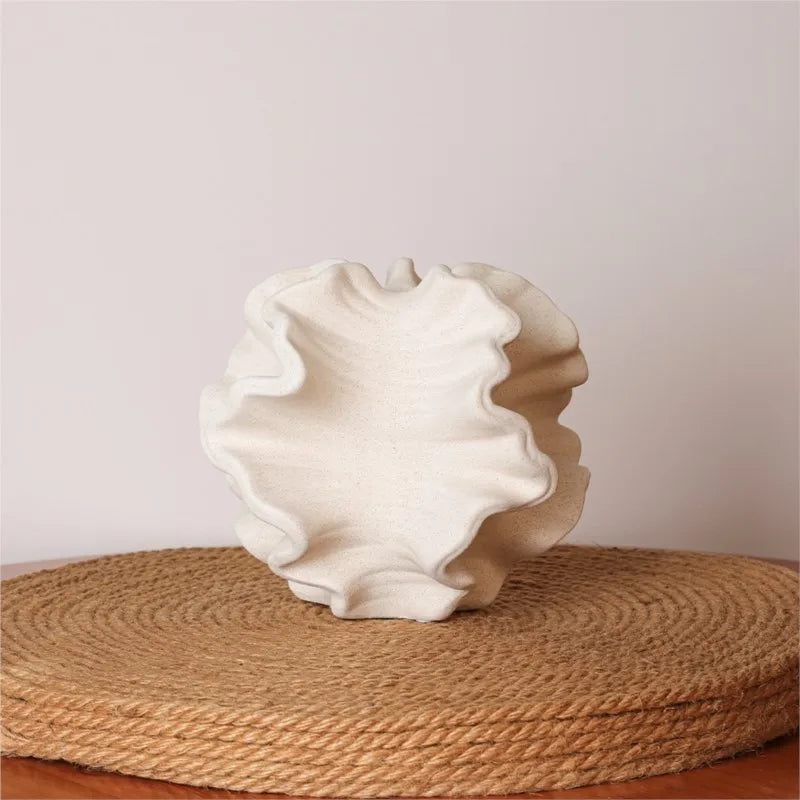 Bohemian Style White Ceramic Vase
