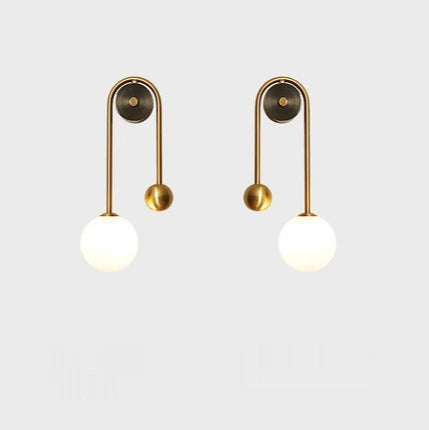 Modern Wall Lamp Glass Ball Lampshade LED