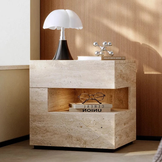 Beige Aesthetic Bed Table