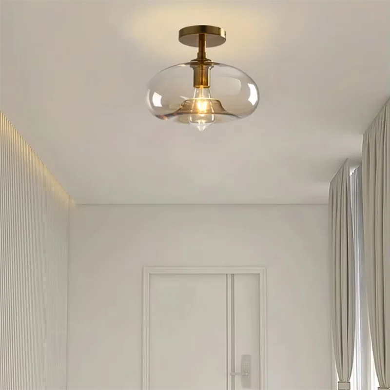 Modern Minimalist Glass Ceiling Light