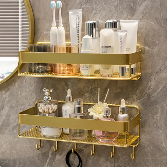 Bathroom Gold Storage Rack