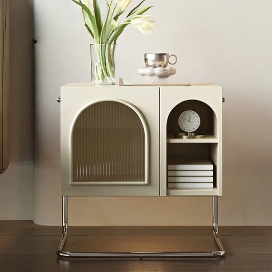 Glass White Bedsides Tables