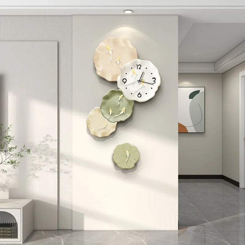 Abstract Art Living Room Decorative Painting Wall Clock