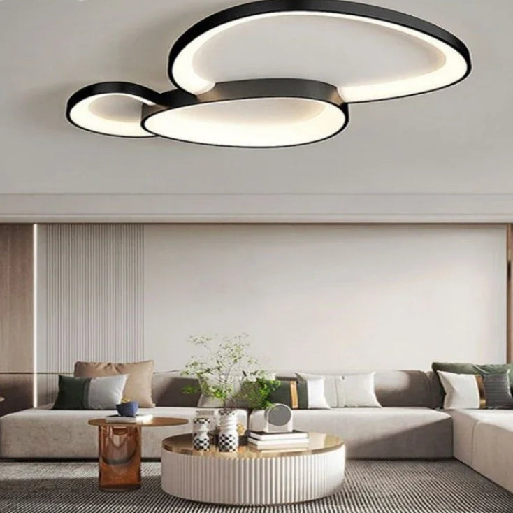 Modern Round LED Ceiling Light With Adjustable Brightness