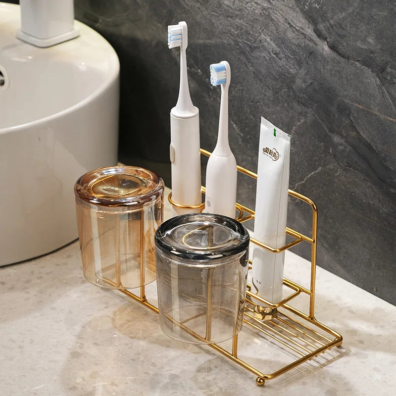 Luxury Gold Bathroom Storage Rack