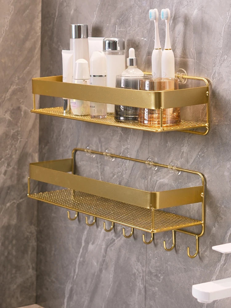 Bathroom Gold Storage Rack