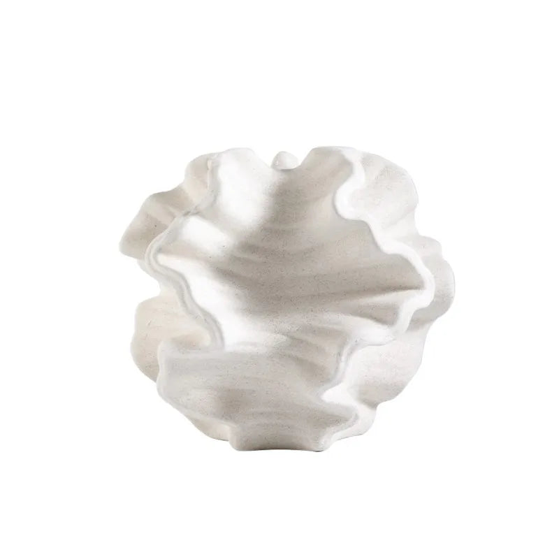Bohemian Style White Ceramic Vase