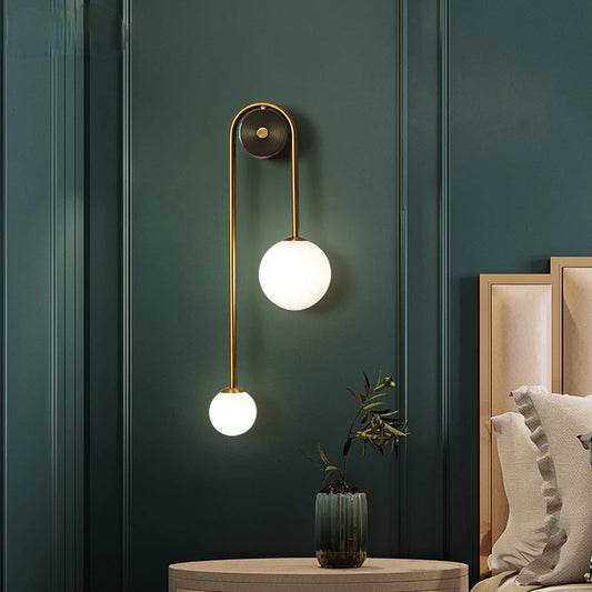 Modern Wall Lamp Glass Ball Lampshade LED