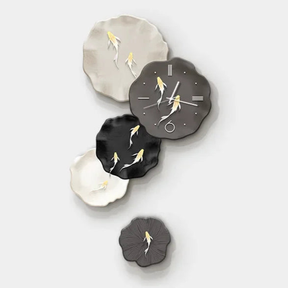 Abstract Art Living Room Decorative Painting Wall Clock