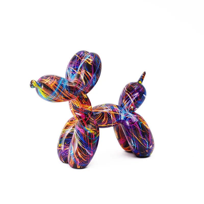 Graffiti Balloon Dog Sculpture