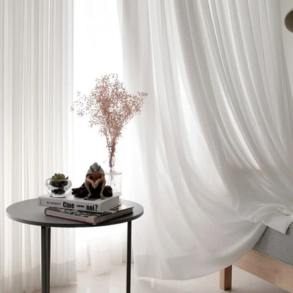 Modern Solid Tulle Window Curtains