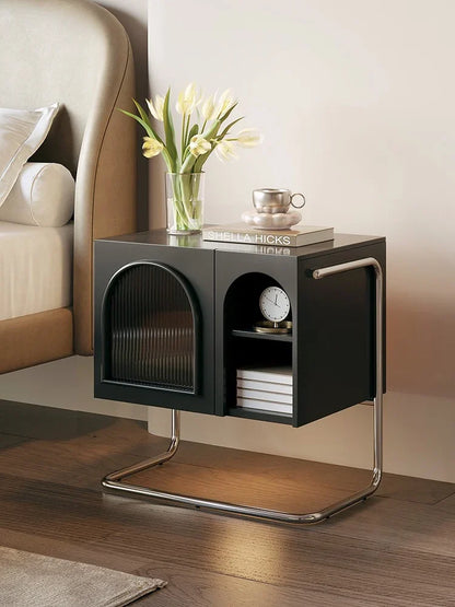Glass White Bedsides Tables