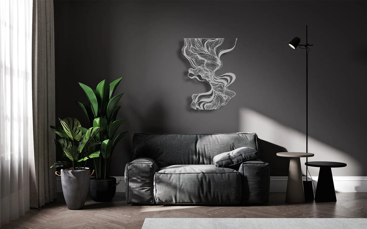 Abstract Geometric Line Art Luxury Wall Decor