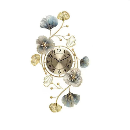Ginkgo Leaf Art Design Wall Clock