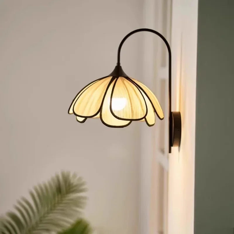 Modern Creamy E27 Wall Scones Wabi Sabi Led Wall Lamp
