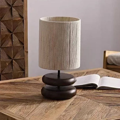 Modern Japanese Wood Table Lamp