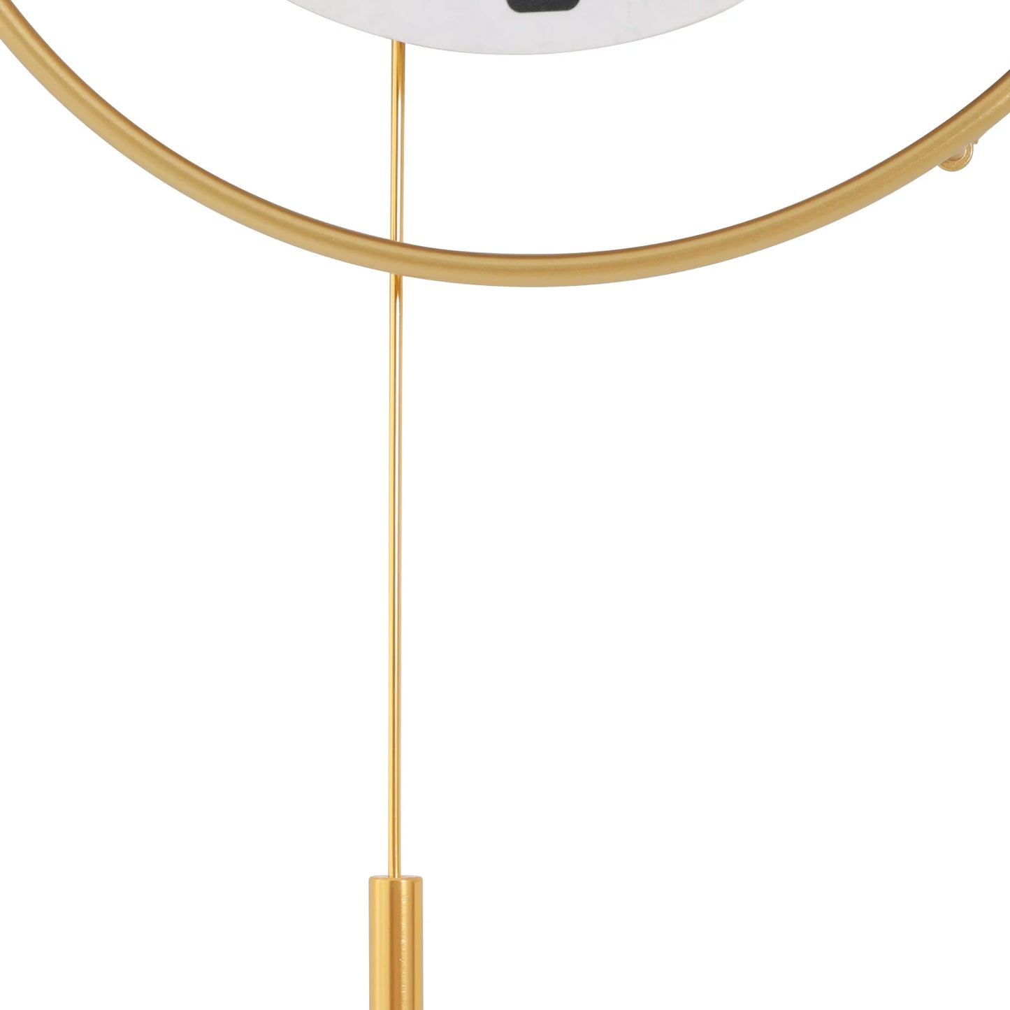 Wall Round Silent Non Ticking Metal Clock