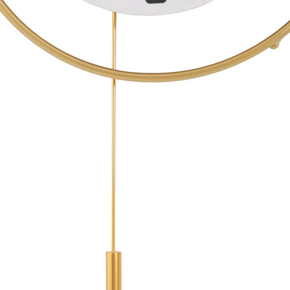 Wall Round Silent Non Ticking Metal Clock