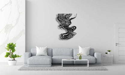 Abstract Geometric Line Art Luxury Wall Decor