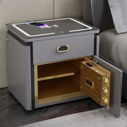 Charging Station With Safe Nightstands Storage