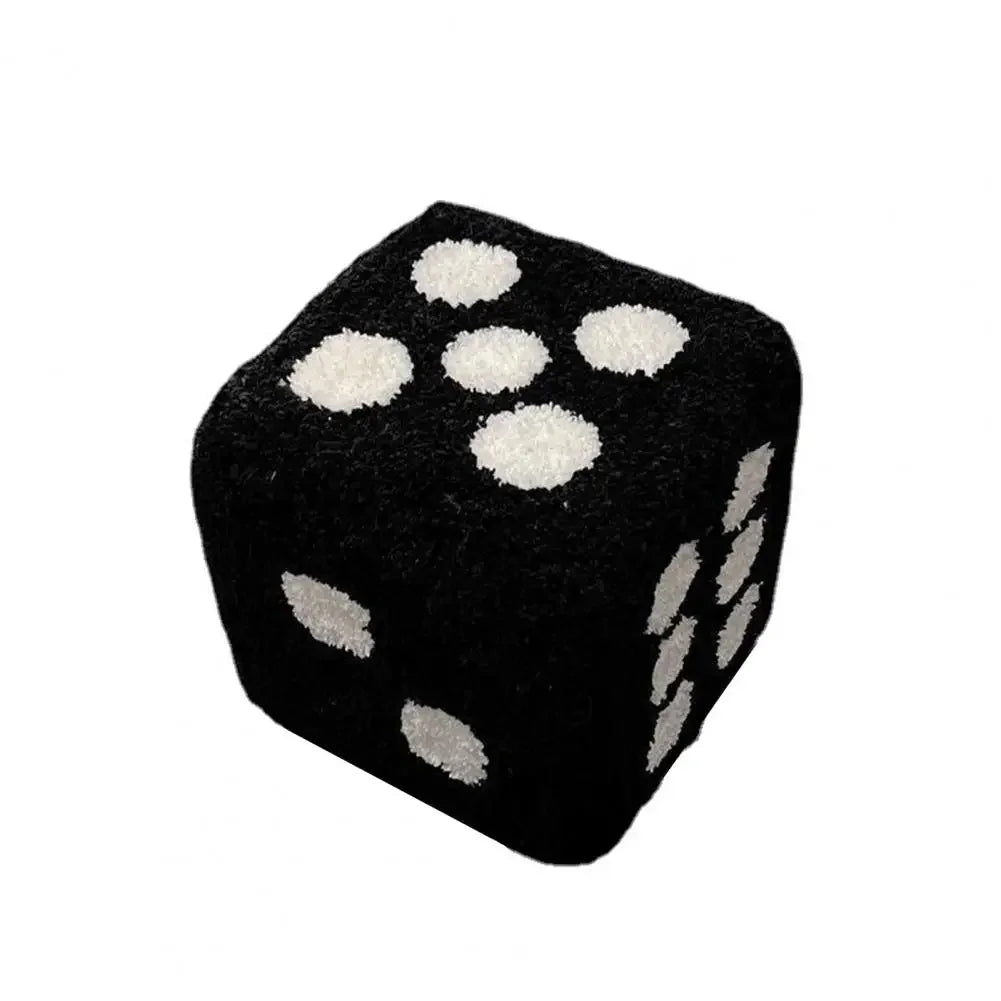 Dices Creative Cubic Imitation Lamb Shoes Stool