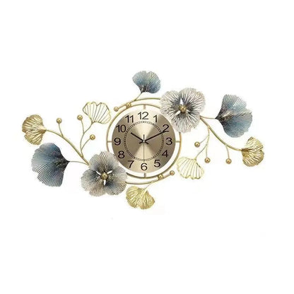 Ginkgo Leaf Art Design Wall Clock