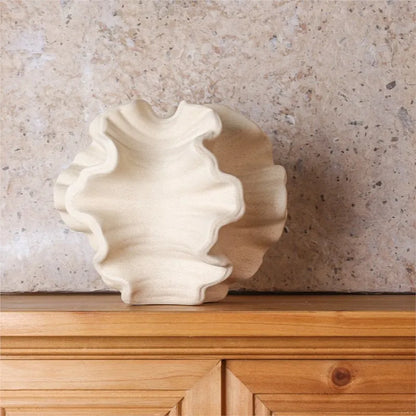 Bohemian Style White Ceramic Vase