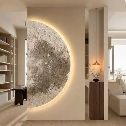Nordic Wabi Sabi Moon Wall Lamp