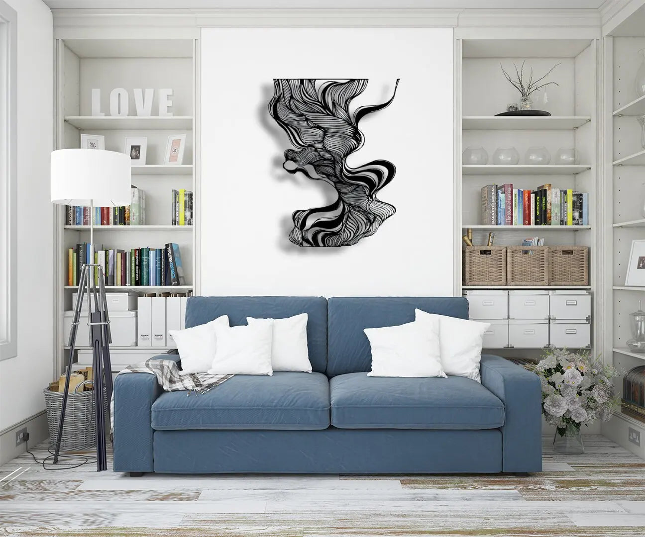 Abstract Geometric Line Art Luxury Wall Decor
