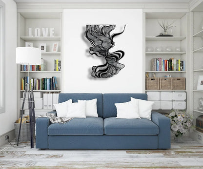 Abstract Geometric Line Art Luxury Wall Decor